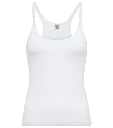 Toteme Cotton-blend racerback tank top | Thumbnail 1