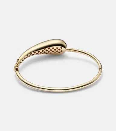Mateo Water Droplet 14kt gold bangle with diamond | Thumbnail 3 Mateo Water Droplet 14kt gold bangle with diamond | Thumbnail 3