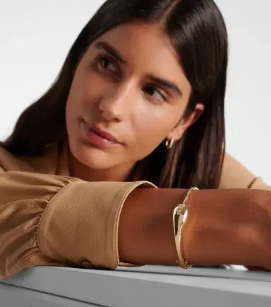 Mateo Water Droplet 14kt gold bangle with diamond | Thumbnail 4 Mateo Water Droplet 14kt gold bangle with diamond | Thumbnail 4
