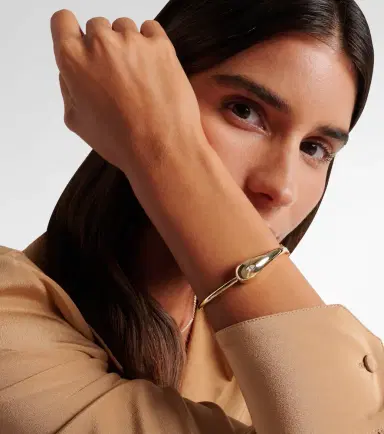 Mateo Water Droplet 14kt gold bangle with diamond | Thumbnail 5 Mateo Water Droplet 14kt gold bangle with diamond | Thumbnail 5