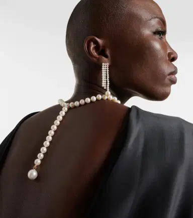 Sophie Bille Brahe La Belle 14kt gold necklace with pearls | Thumbnail 2