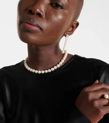 Sophie Bille Brahe La Belle 14kt gold necklace with pearls | Thumbnail 3