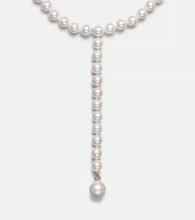 Sophie Bille Brahe La Belle 14kt gold necklace with pearls | Thumbnail 4