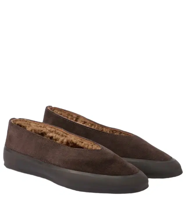 Le Monde Beryl Le Monde Béryl Apres Ski shearling-lined suede ballet flats