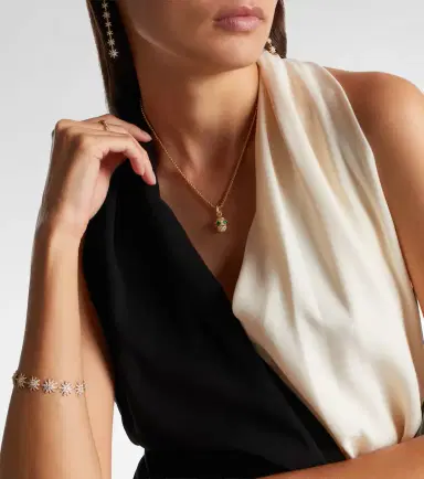 David Yurman Renaissance 18kt gold pendant necklace with diamonds and emeralds | Thumbnail 5