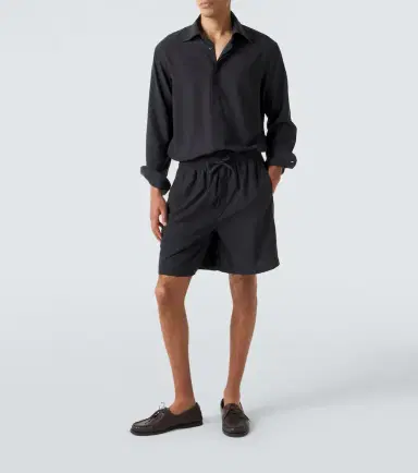 Saman Amel Henri silk shorts | Thumbnail 2 Saman Amel Henri silk shorts | Thumbnail 2