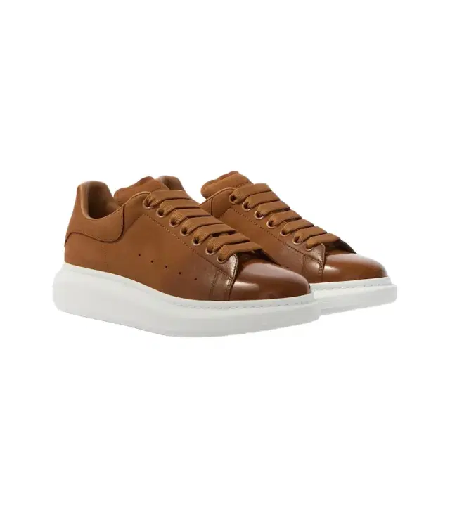 McQueen Oversized leather sneakers