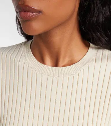 Stella McCartney Ribbed-knit cotton top | Thumbnail 2
