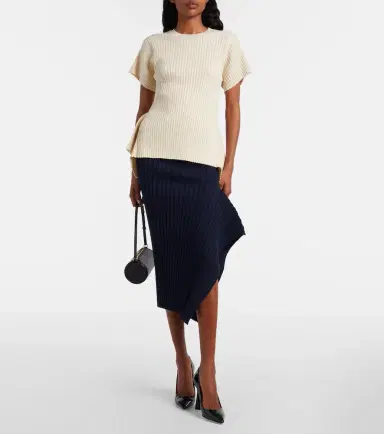 Stella McCartney Ribbed-knit cotton top | Thumbnail 3