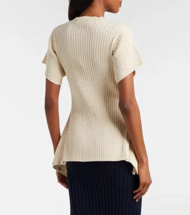 Stella McCartney Ribbed-knit cotton top | Thumbnail 6