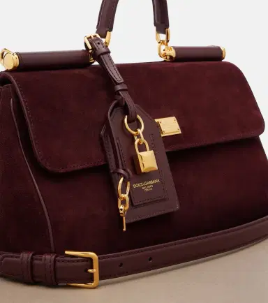 Dolce & Gabbana Sicily Medium suede top-handle bag | Thumbnail 3 Dolce & Gabbana Sicily Medium suede top-handle bag | Thumbnail 3