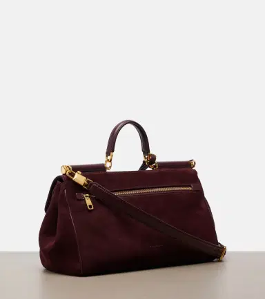 Dolce & Gabbana Sicily Medium suede top-handle bag | Thumbnail 4 Dolce & Gabbana Sicily Medium suede top-handle bag | Thumbnail 4