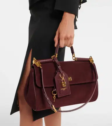 Dolce & Gabbana Sicily Medium suede top-handle bag | Thumbnail 7 Dolce & Gabbana Sicily Medium suede top-handle bag | Thumbnail 7