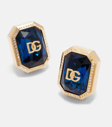Dolce & Gabbana DG embellished clip-on earrings | Thumbnail 4 Dolce & Gabbana DG embellished clip-on earrings | Thumbnail 4