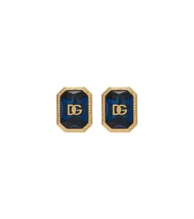 Dolce & Gabbana DG embellished clip-on earrings | Thumbnail 1 Dolce & Gabbana DG embellished clip-on earrings | Thumbnail 1