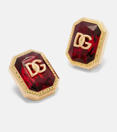 Dolce & Gabbana DG embellished clip-on earrings | Thumbnail 4 Dolce & Gabbana DG embellished clip-on earrings | Thumbnail 4