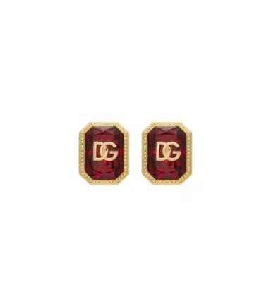 Dolce & Gabbana DG embellished clip-on earrings | Thumbnail 1 Dolce & Gabbana DG embellished clip-on earrings | Thumbnail 1