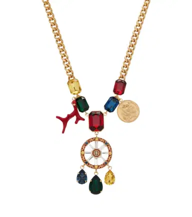Dolce & Gabbana Carretto embellished pendant necklace | Thumbnail 1