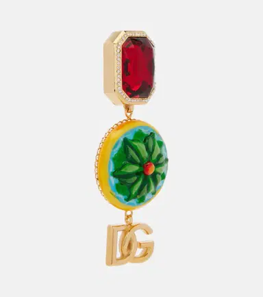 Dolce & Gabbana DG embellished clip-on earrings | Thumbnail 2