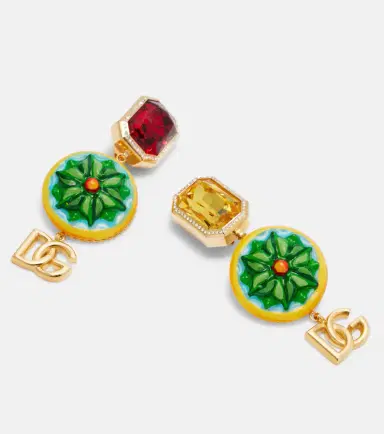Dolce & Gabbana DG embellished clip-on earrings | Thumbnail 3