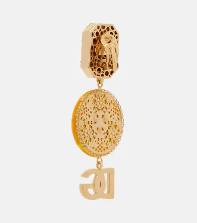 Dolce & Gabbana DG embellished clip-on earrings | Thumbnail 4