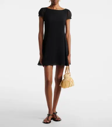 Posse Priscilla lace-trimmed silk minidress | Thumbnail 4 Posse Priscilla lace-trimmed silk minidress | Thumbnail 4