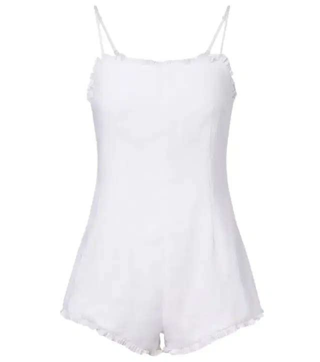 Posse Florence ruffled linen romper