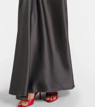 Victoria Beckham Posy draped gathered crêpe satin gown | Thumbnail 7 Victoria Beckham Posy draped gathered crêpe satin gown | Thumbnail 7