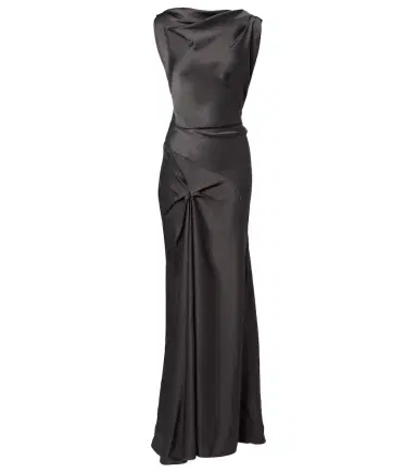 Victoria Beckham Posy draped gathered crêpe satin gown | Thumbnail 1 Victoria Beckham Posy draped gathered crêpe satin gown | Thumbnail 1