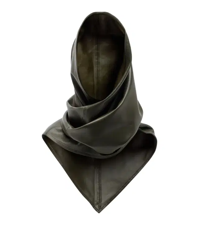 Nour Hammour Draped leather hood