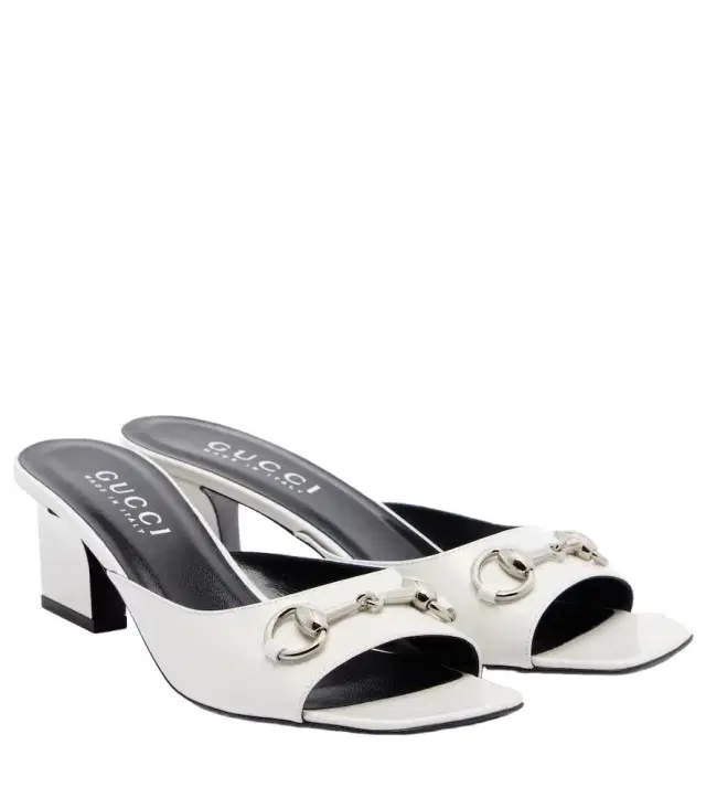 Gucci Signora Horsebit leather mules