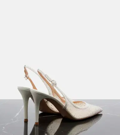 Gianvito Rossi Regina embellished leather slingback pumps | Thumbnail 3 Gianvito Rossi Regina embellished leather slingback pumps | Thumbnail 3