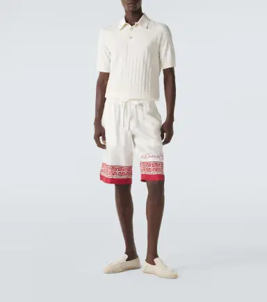 Dolce & Gabbana Majolica silk twill jacquard Bermuda shorts | Thumbnail 3 Dolce & Gabbana Majolica silk twill jacquard Bermuda shorts | Thumbnail 3