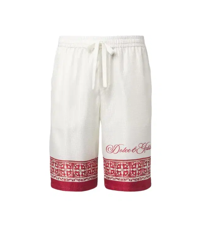 Dolce & Gabbana Majolica silk twill jacquard Bermuda shorts