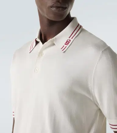 Dolce & Gabbana DG silk polo shirt | Thumbnail 3