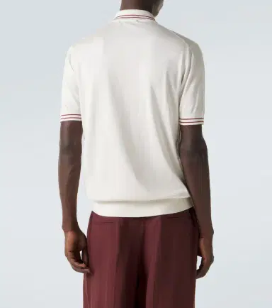 Dolce & Gabbana DG silk polo shirt | Thumbnail 4