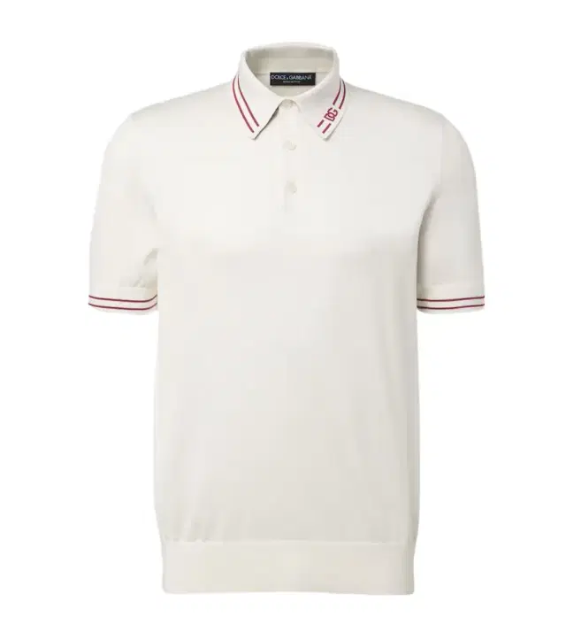 Dolce & Gabbana DG silk polo shirt