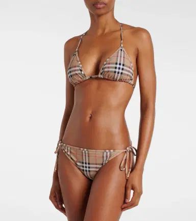 Burberry Check triangle bikini | Thumbnail 5