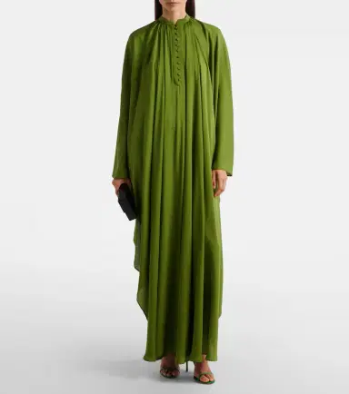 Tom Ford Draped silk georgette kaftan | Thumbnail 2