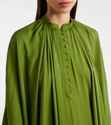 Tom Ford Draped silk georgette kaftan | Thumbnail 4