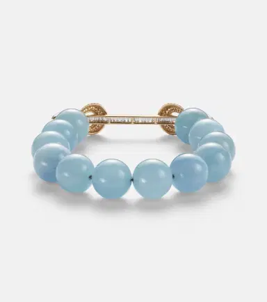 Ananya Chakra 18kt gold beaded bracelet with gemstones | Thumbnail 2 Ananya Chakra 18kt gold beaded bracelet with gemstones | Thumbnail 2