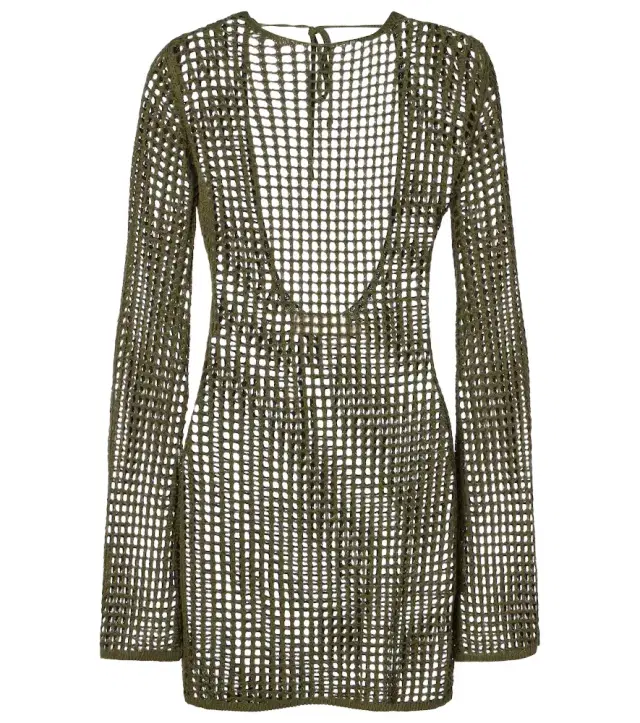 Serena open-knit minidress