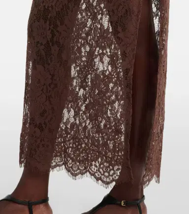 Bananhot Millie cotton and silk lace maxi dress | Thumbnail 4