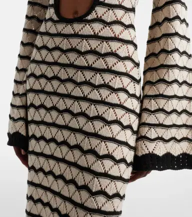 Bananhot Rey crochet cotton-blend maxi dress | Thumbnail 3