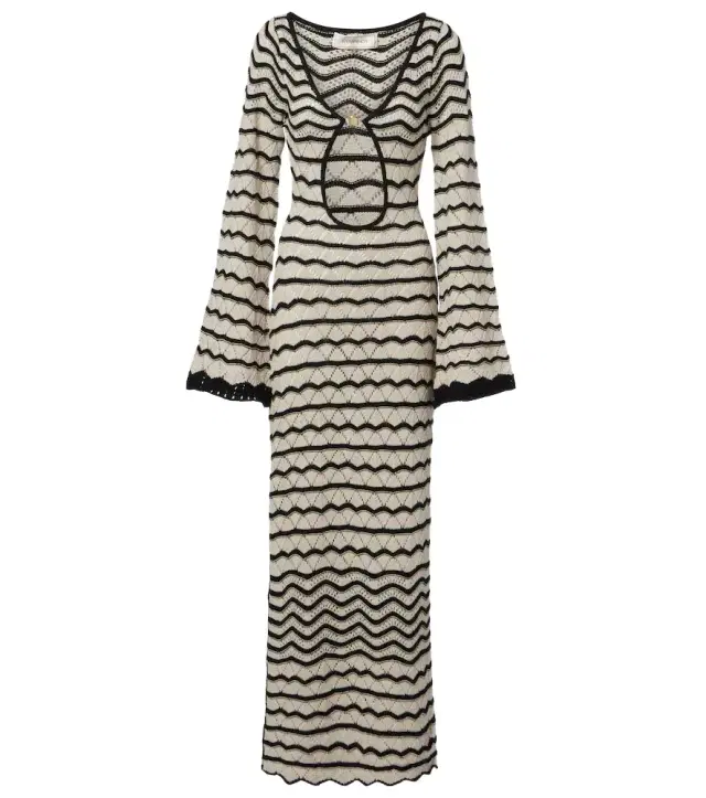 Bananhot Rey crochet cotton-blend maxi dress
