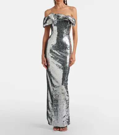 RACHEL GILBERT Tamzin sequined one-shoulder gown | Thumbnail 2 RACHEL GILBERT Tamzin sequined one-shoulder gown | Thumbnail 2