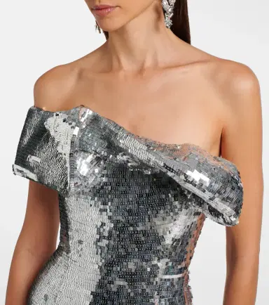 RACHEL GILBERT Tamzin sequined one-shoulder gown | Thumbnail 3 RACHEL GILBERT Tamzin sequined one-shoulder gown | Thumbnail 3