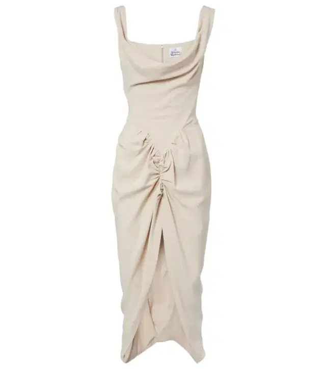 Vivienne Westwood Panther draped ruched midi dress