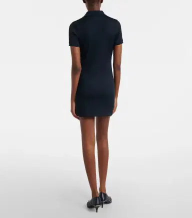 Gucci Web Stripe ribbed-knit jersey polo dress | Thumbnail 5