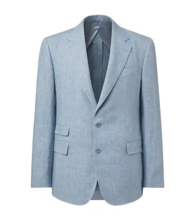 Ralph Lauren Purple Label Glen linen-blend blazer | Thumbnail 1 Ralph Lauren Purple Label Glen linen-blend blazer | Thumbnail 1